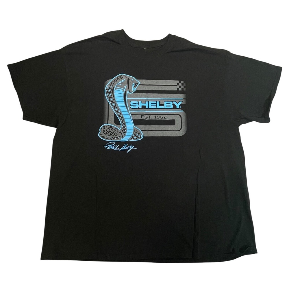 Shelby Cobra S Est 1962 Black T Shirt Mens Short Sleeve Graphic Tee 3XL